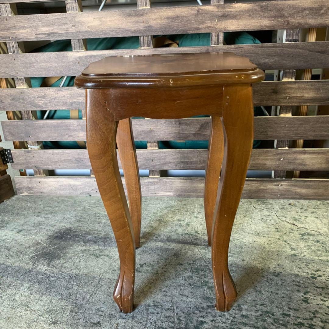 H886 レトロ家具 木製ネストテーブル 2点セット サイドテーブル 飾り棚