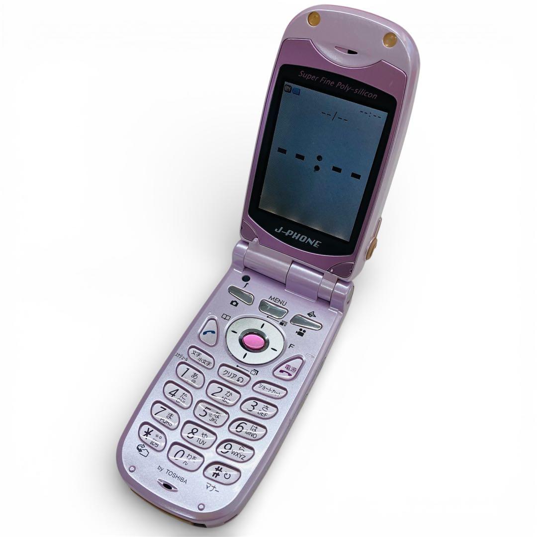 【希少・動作品】J-PHONE 東芝 J-T08 パールピンク 起動確認済