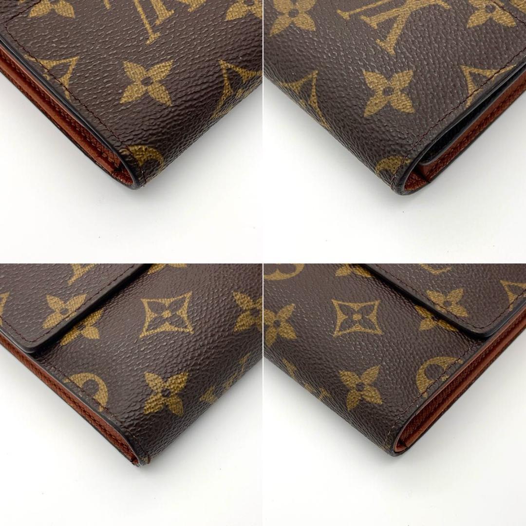ルイヴィトン ポルトトレゾール エテュイパピエ モノグラム 三つ折り財布