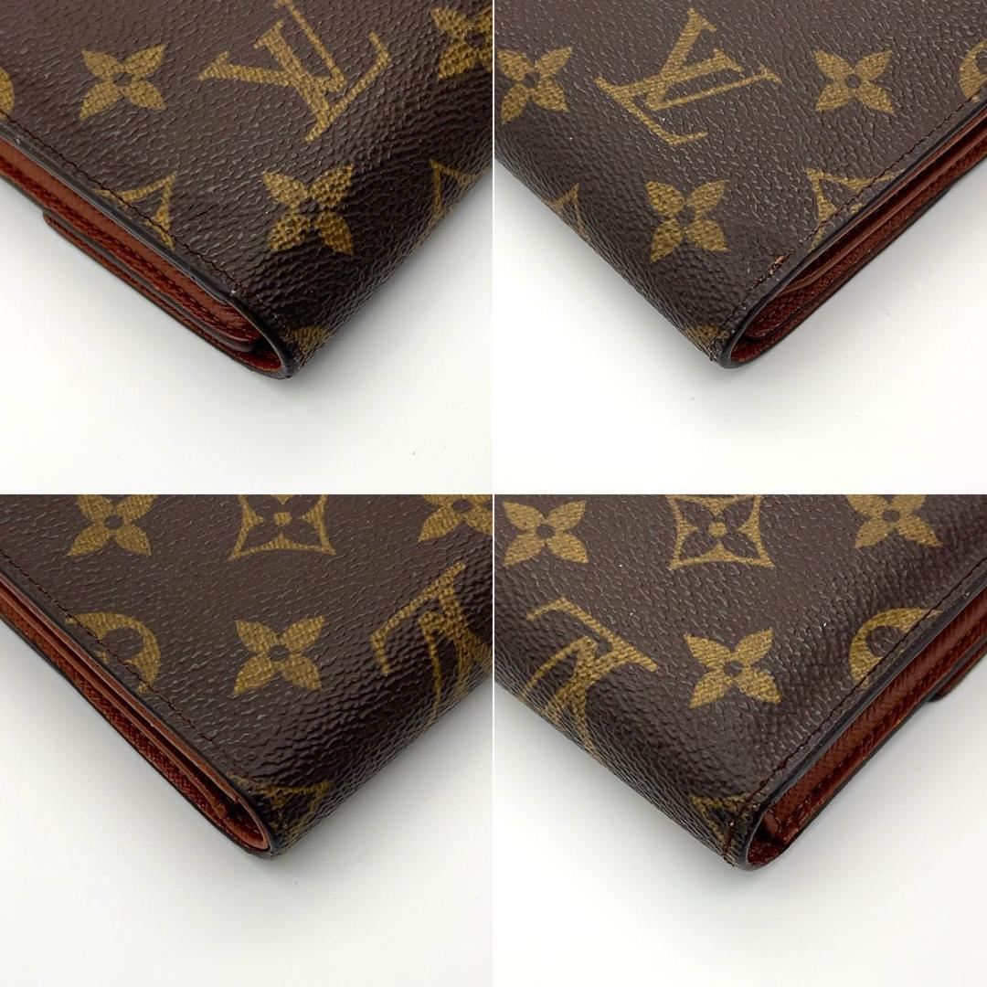 ルイヴィトン ポルトトレゾール エテュイパピエ モノグラム 三つ折り財布