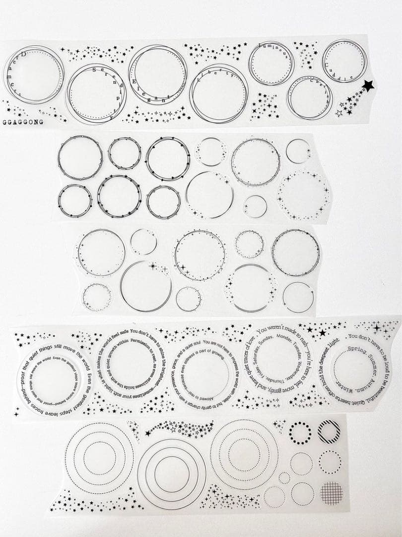 ggaggong 海外マスキングテープ　マステ 【2544】