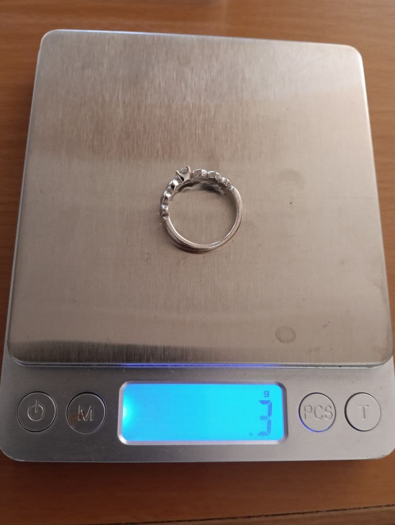 K18WGダイヤモンドリング 7.3g 　18号