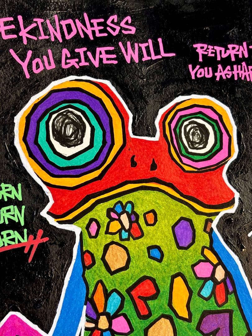 さ*ん様 「 循環が生む幸福の連鎖 」｜絵画 原画 抽象画 絵 動物画 ドローイ