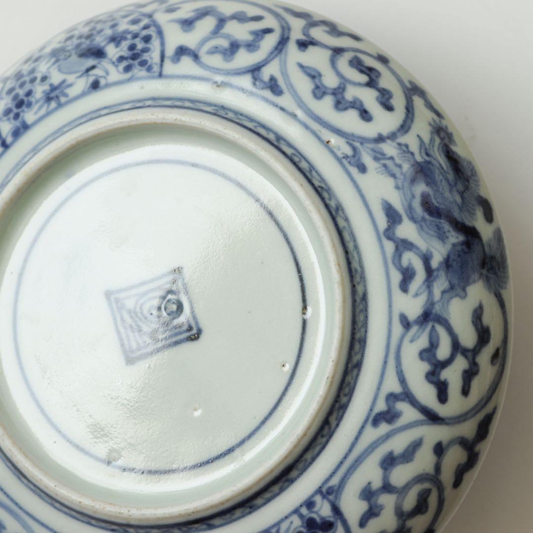 伊万里　古伊万里　江戸　中期　麒麟　梅　鶯　うぐいす　蛸唐草　4寸皿