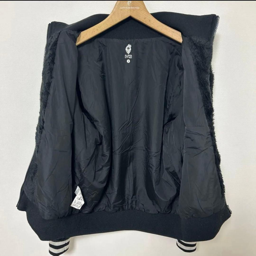 V12 レディース ファージャケット ゴルフ 星ワッペン