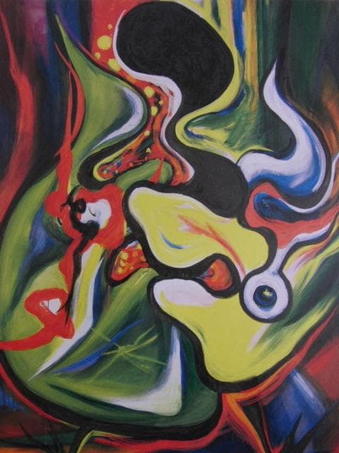 岡本太郎、〈裂けた顔〉、希少な額装用画集より、状態良好、新品額装付、巨匠