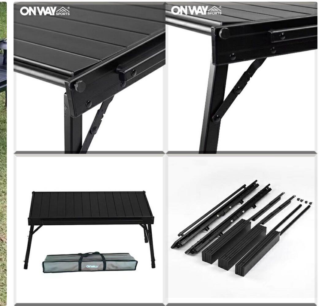 【週末値下】ON WAY/アウトドアテーブル3点セット