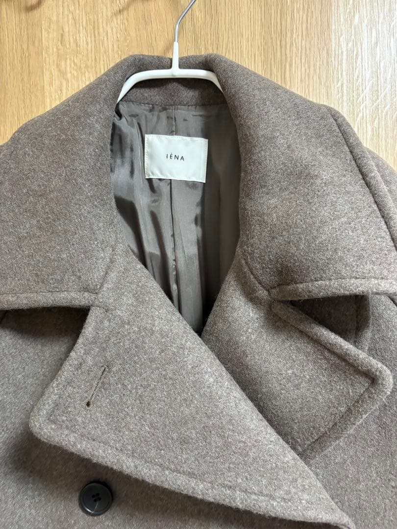 IENA ダブルブレストハーフコート36