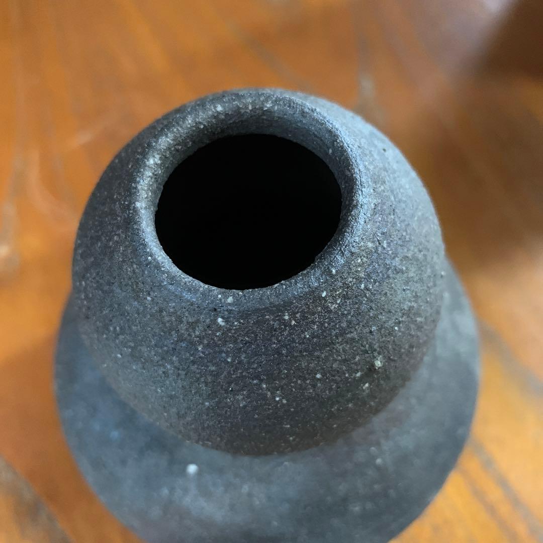 隠崎隆一　備前焼　作家物　陶芸品　花入　花器　ひょうたん