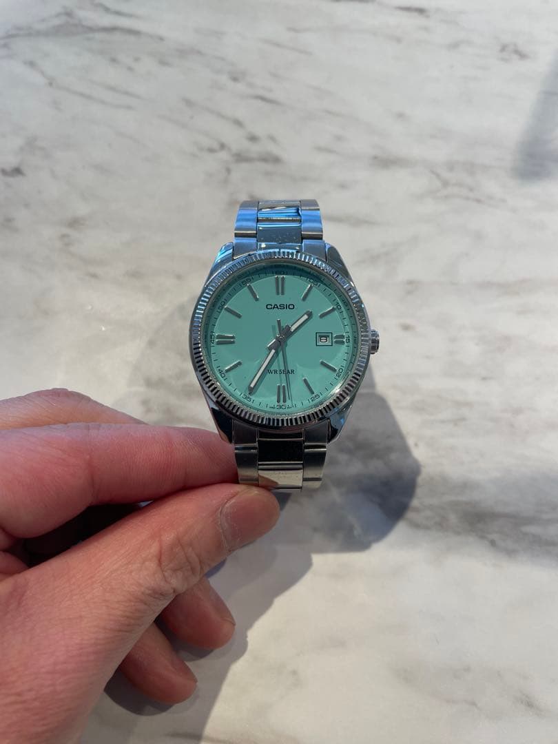 藤*加様 CASIO クォーツ腕時計 WV-58A ミントグリーン