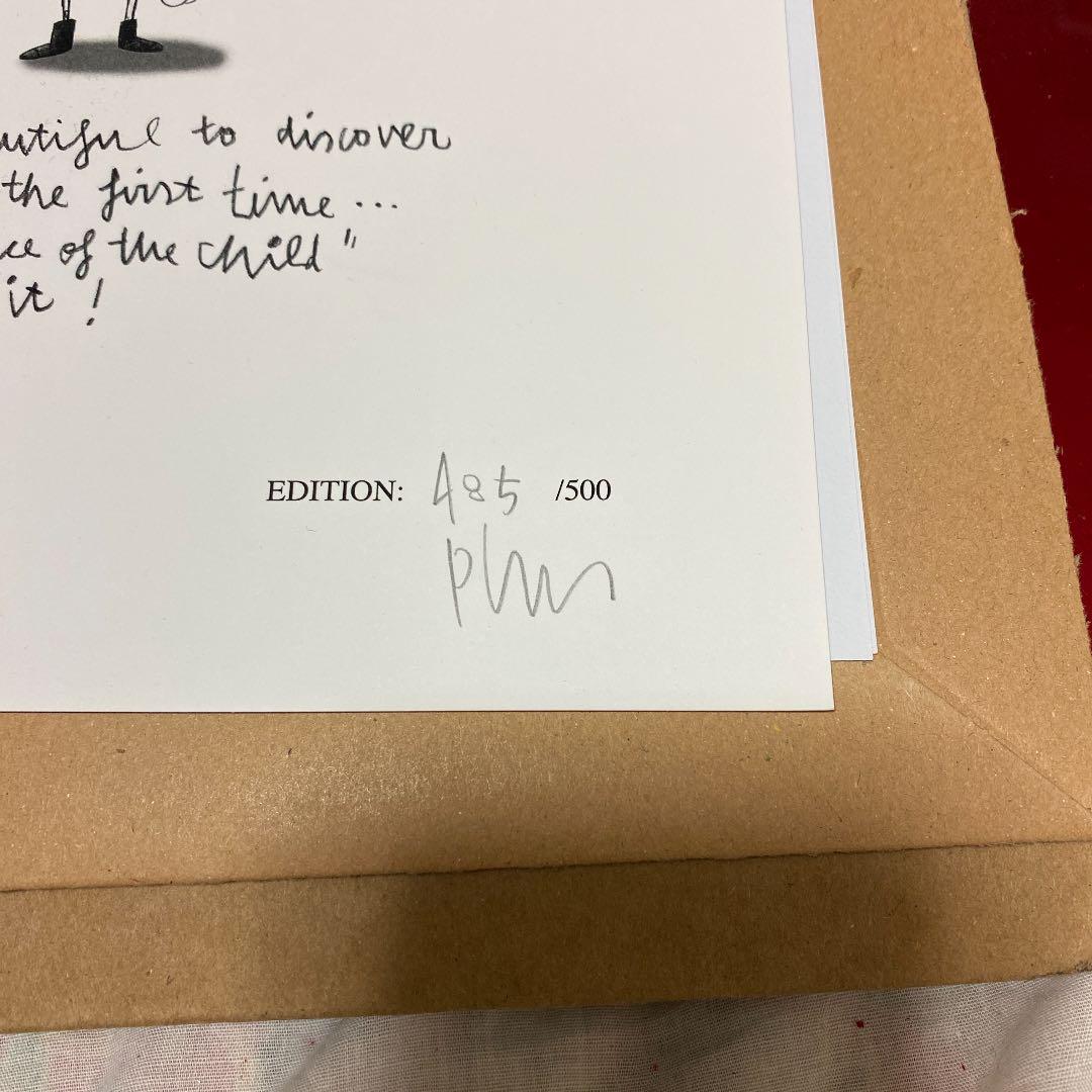 edgar plans 直筆ドローイング　エドガープランズ　　　 　真作　希少