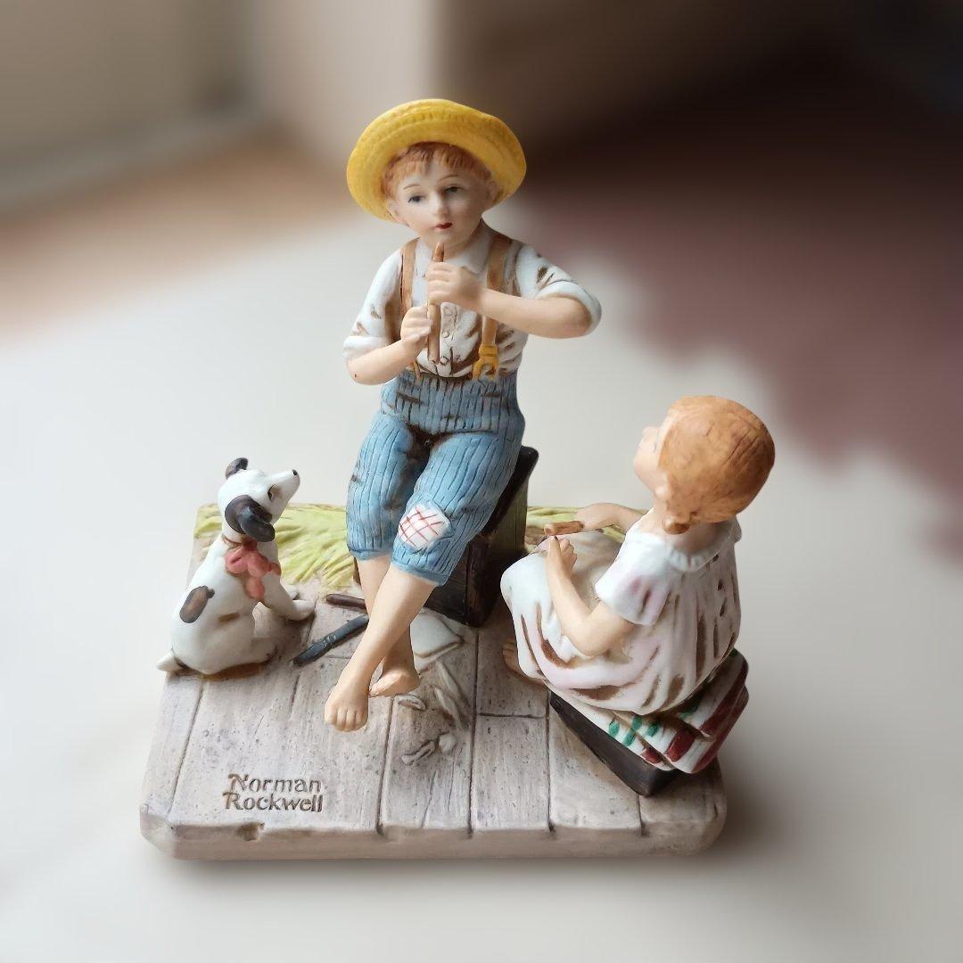 ノーマン ロックウェル the music master 1920 少年と女の子
