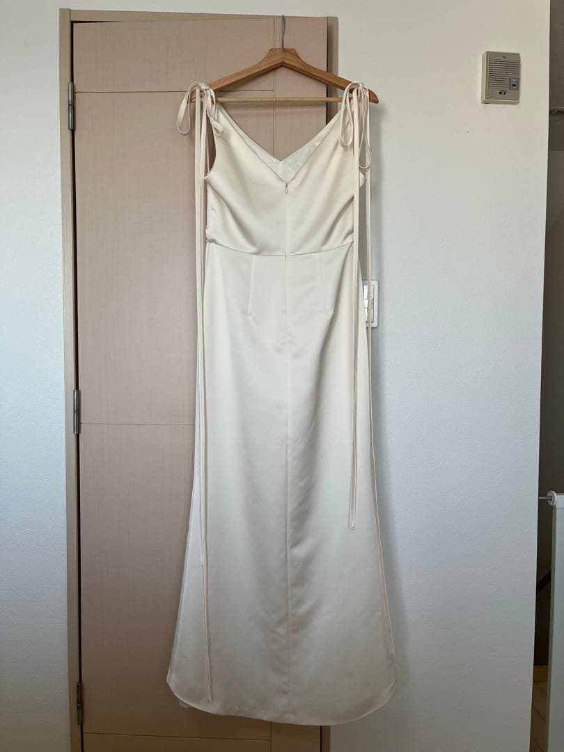 kaene サテンリボンドレス