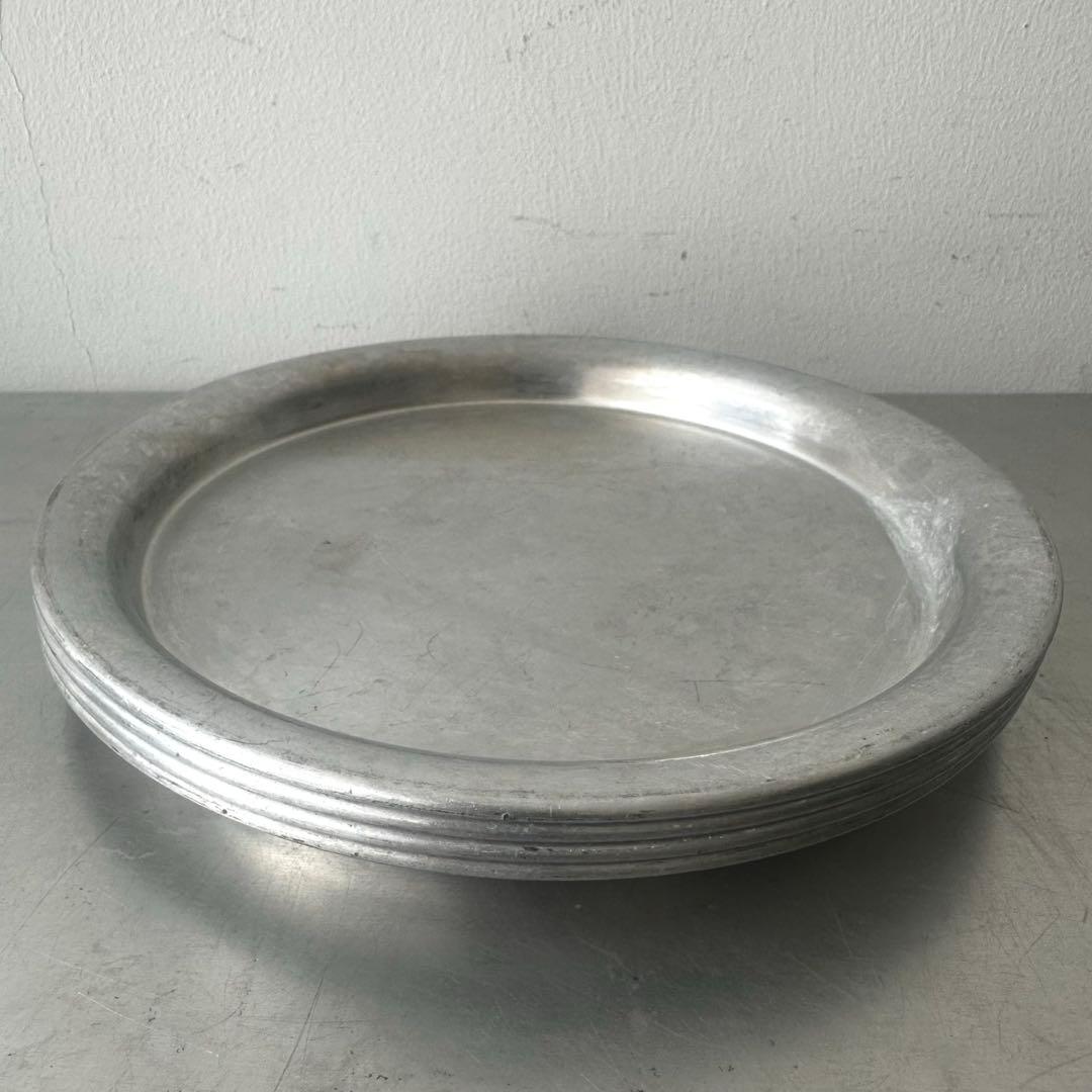 古道具/アルミのトレー４枚セット