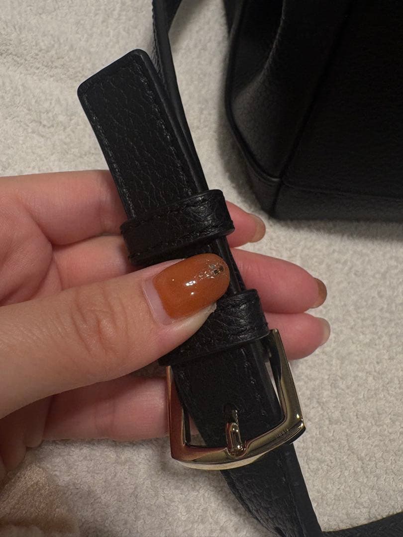 あ*き様 美品　FURLA ブラック ショルダーバッグ