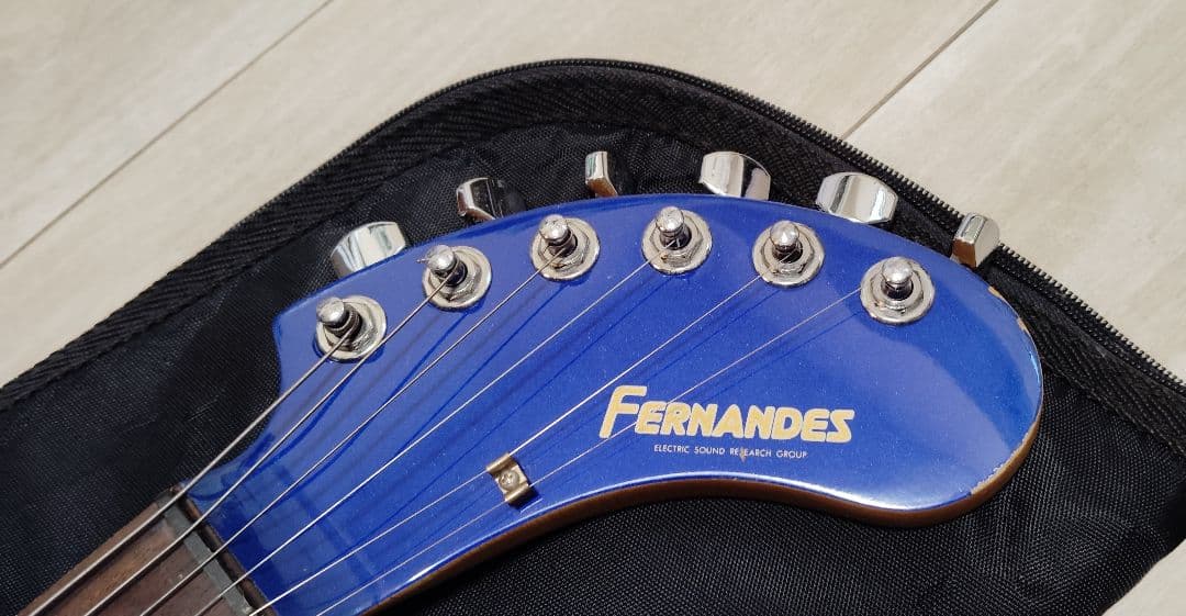 FERNANDES エレキギター ZO-3 青 ソフトケース付き