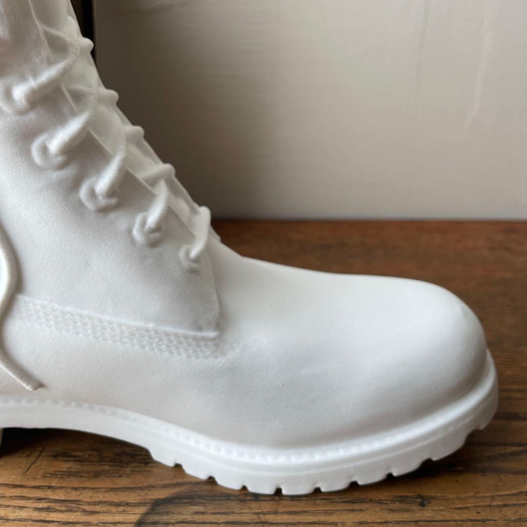 ティンバーランド　オリジナル　イエローブーツ　オブジェ　花瓶　陶器　白