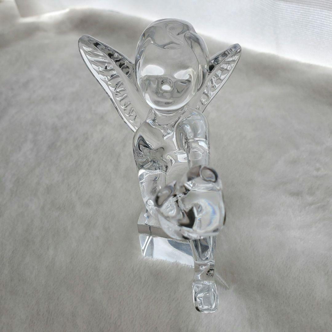 Baccarat バカラ　エンジェル ハート　天使　クリスタル　置物 インテリア