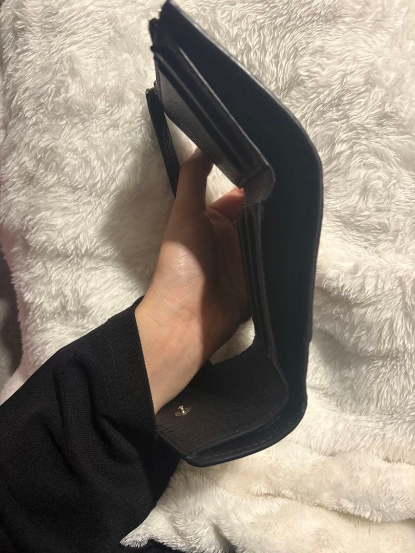 【Maison Margiela/メゾンマルジェラ】三つ折り財布　ブラック