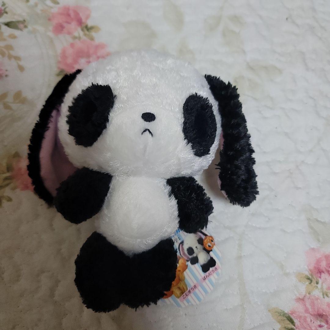 新品タグ付きシュガーバニーズパンダうさモヘアぬいぐるみ