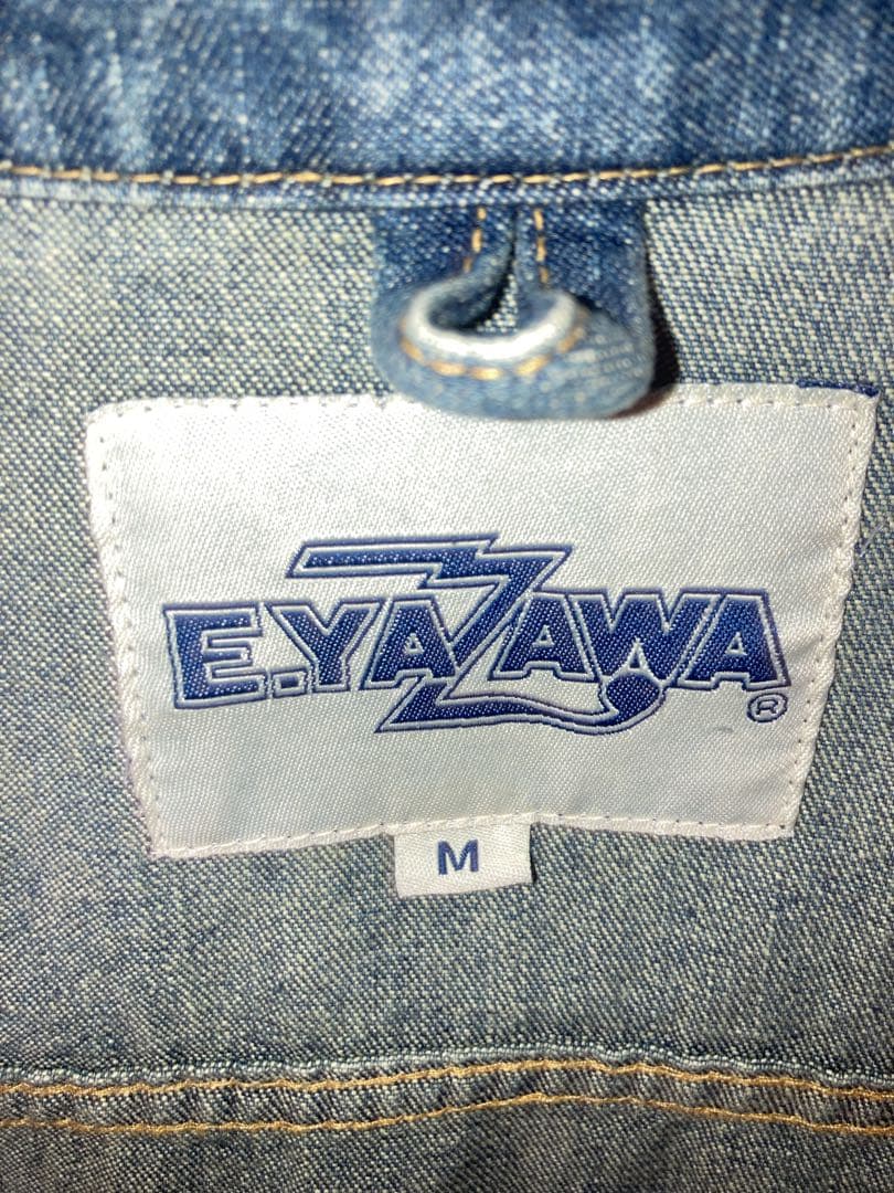 矢沢永吉 デニムジャケット GジャンE.YAZAWA ダメージ ヴィンテージ風