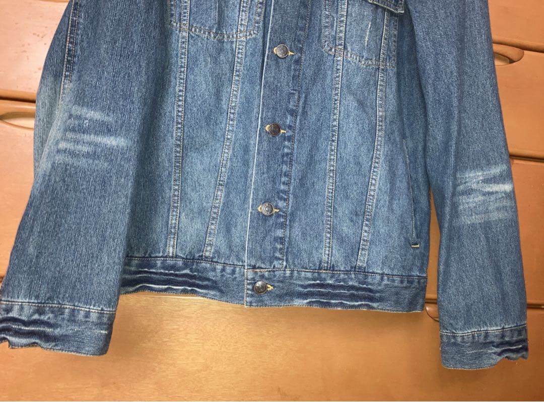 矢沢永吉 デニムジャケット GジャンE.YAZAWA ダメージ ヴィンテージ風