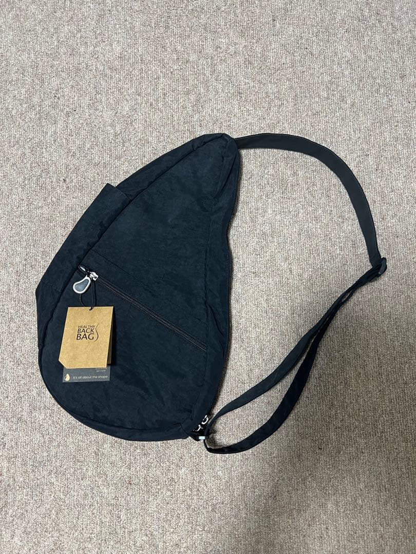 【ちっち様】テクスチャードナイロン Sサイズ ブラック　ヘルシーバックバッグ