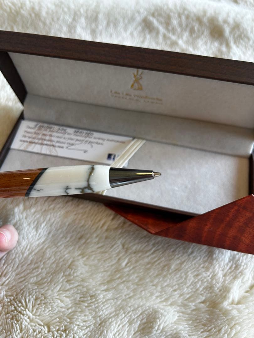 【新品未使用】Lau Lau Woodworksボールペン/ハワイコアウッド