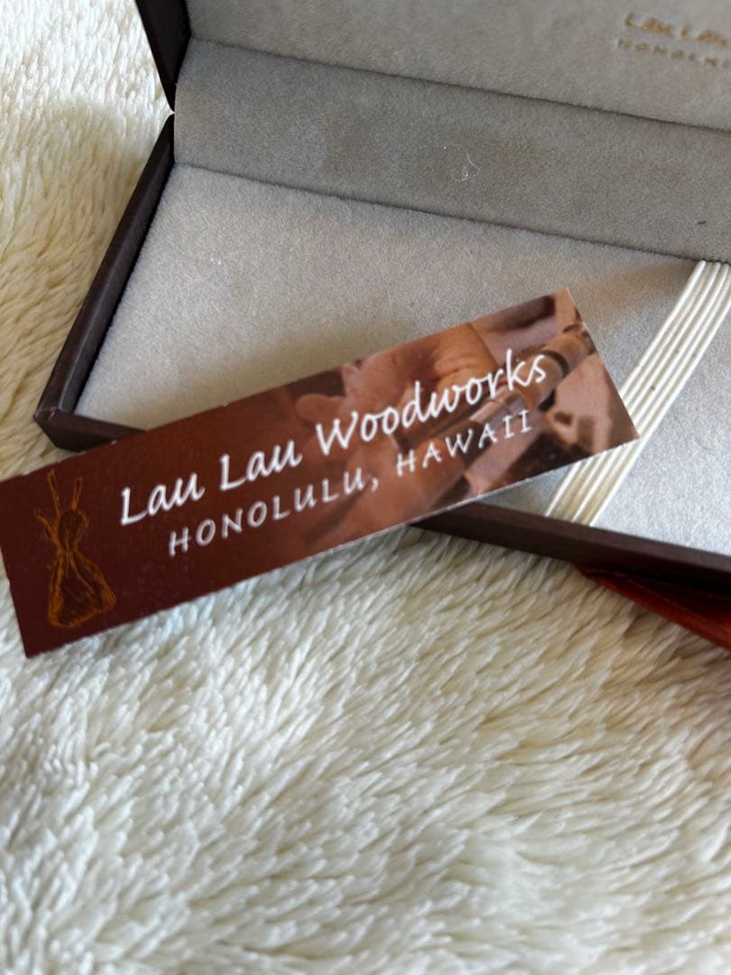 【新品未使用】Lau Lau Woodworksボールペン/ハワイコアウッド