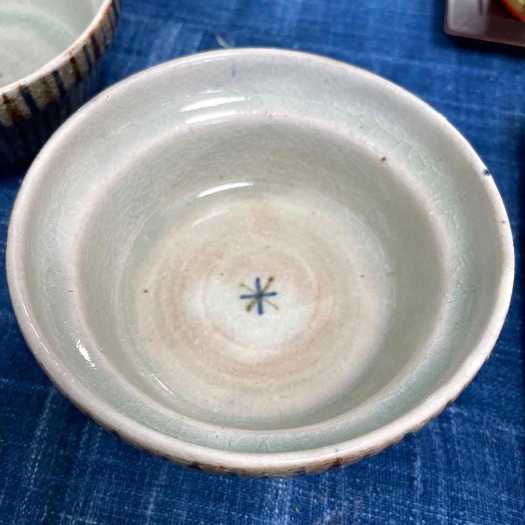作家もの　陶器 蓋付き茶碗蒸し・煮物碗2客
