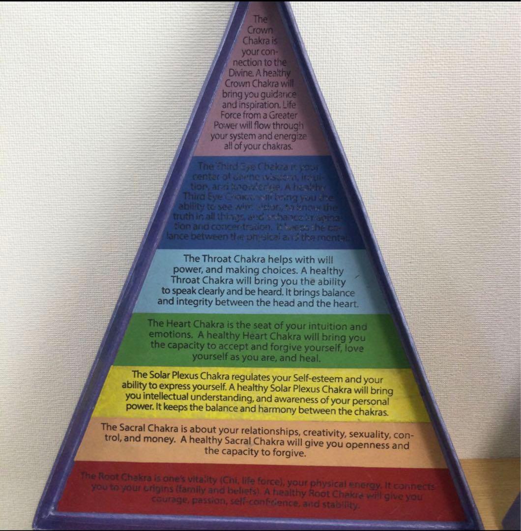 セブンチャクラ　ヒーリングシンギングボウル　7個セット　箱付き　中古