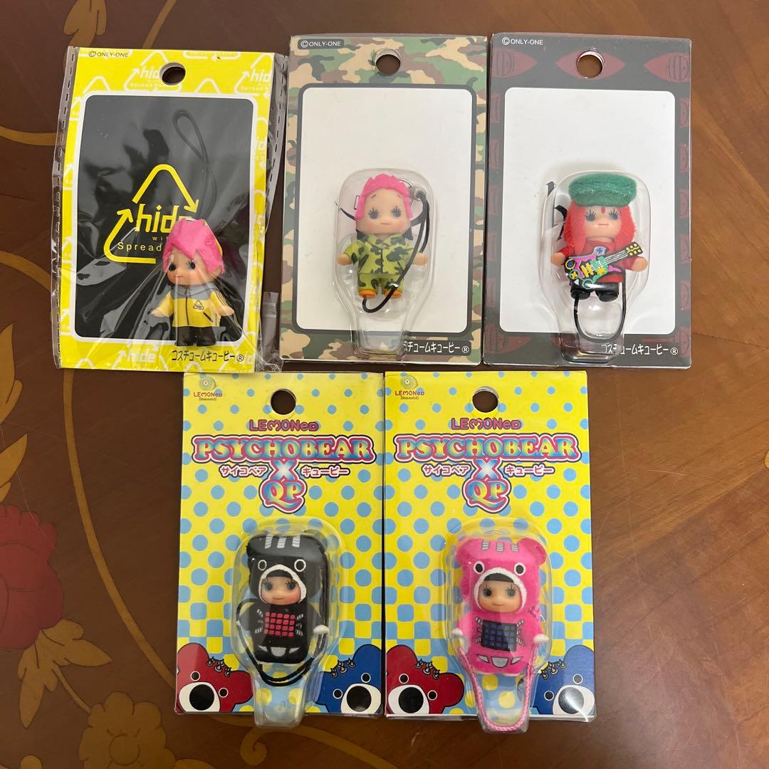 【新品未開封】hide キューピー　ストラップ　5個セット