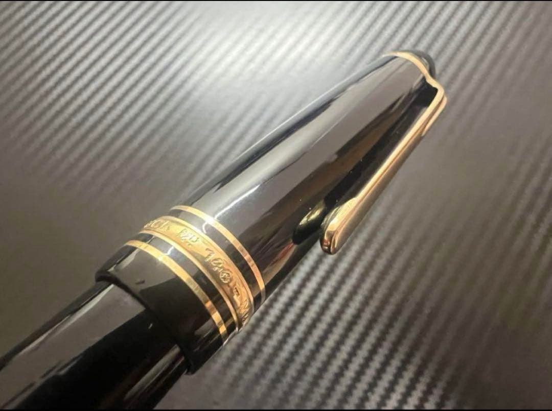 モンブラン マイスターシュテュック 146 万年筆 14C 全金 F 細字