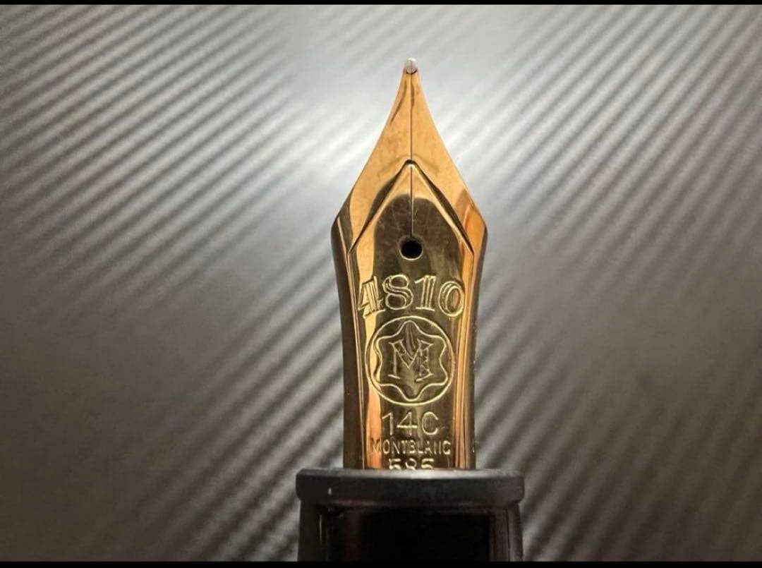 モンブラン マイスターシュテュック 146 万年筆 14C 全金 F 細字