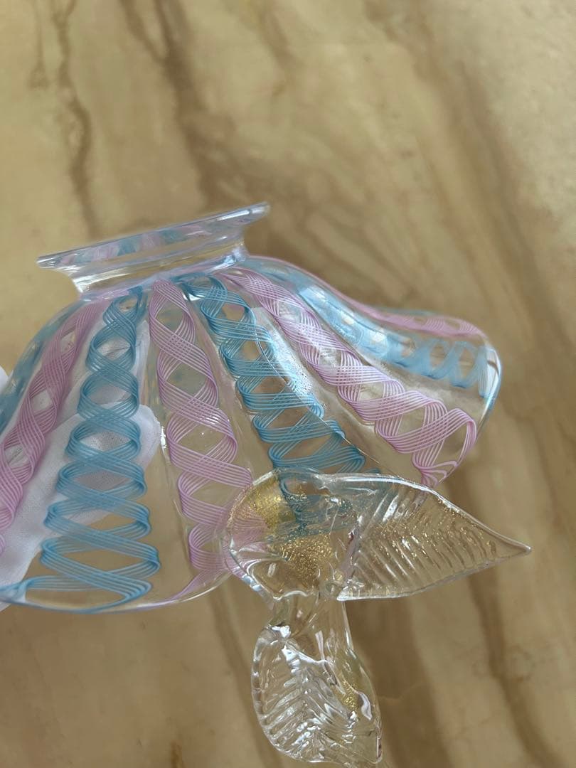 MURANO BALLARINイタリアヴェネチアンガラスレース バラリン工房新品