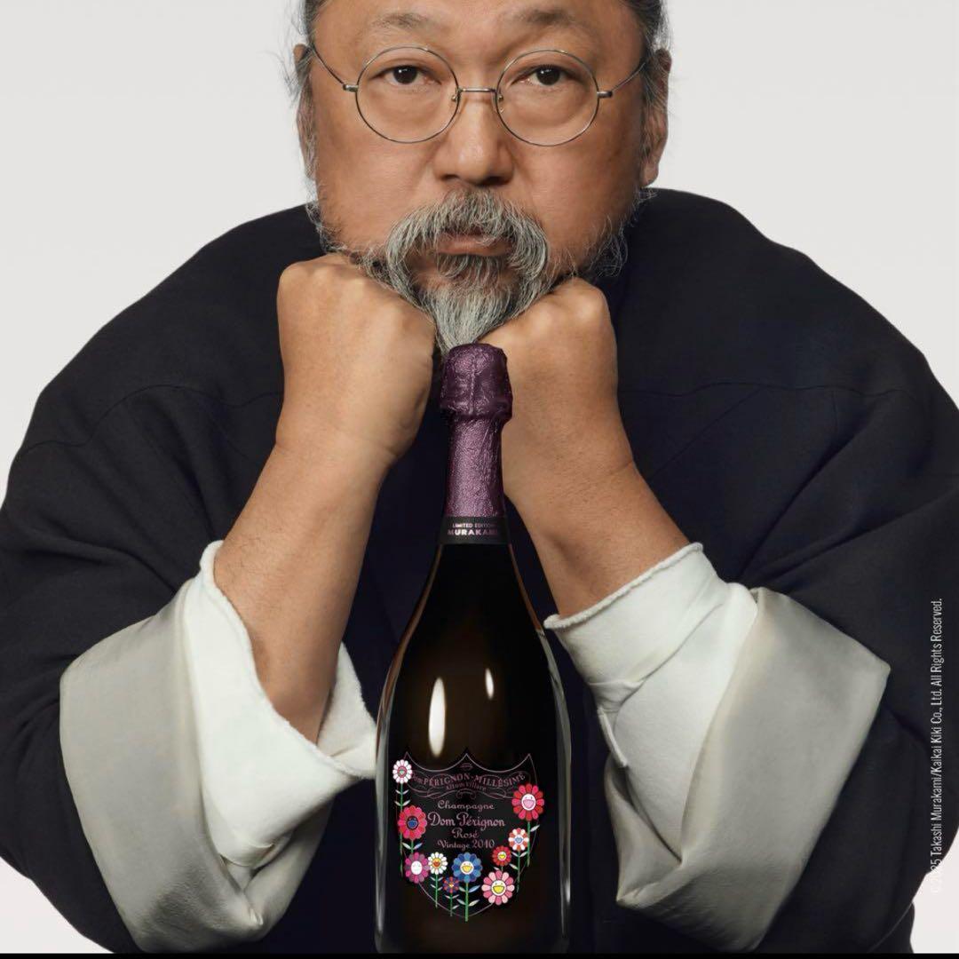 新品ドンペリ×村上隆限定コラボ2本セット希少ロゼ2010、2015