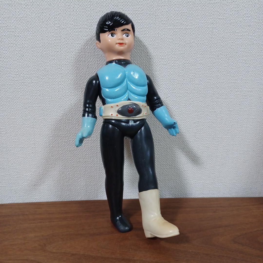 無版権　パチもの「仮面ライダー」風の面取れ希少ソフビフィギュア
