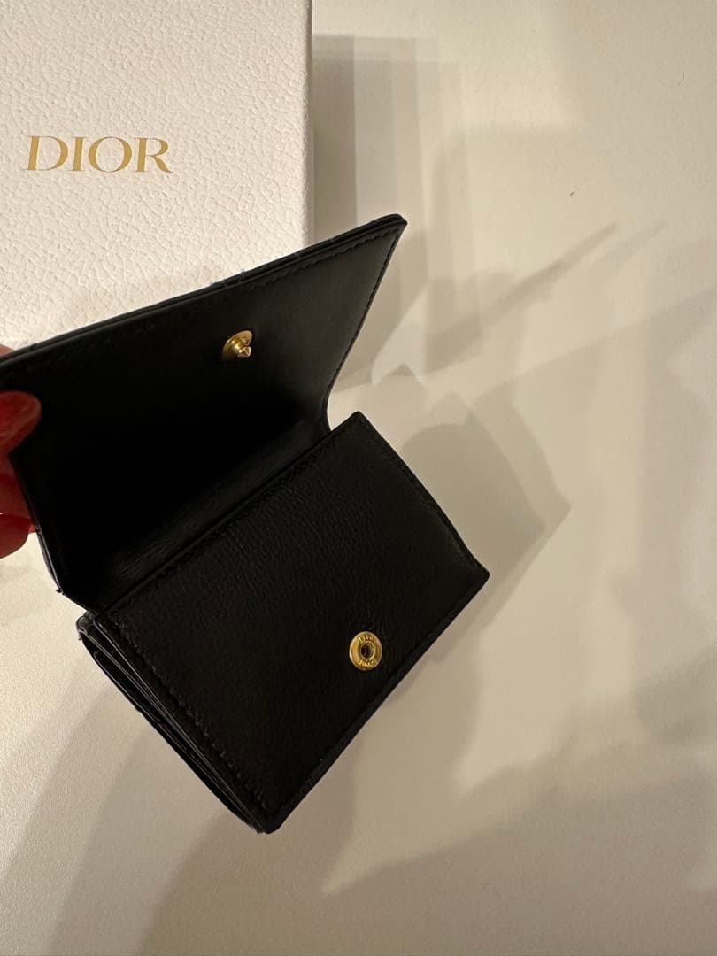 Dior★ミニウォレット　ブラック　三つ折り