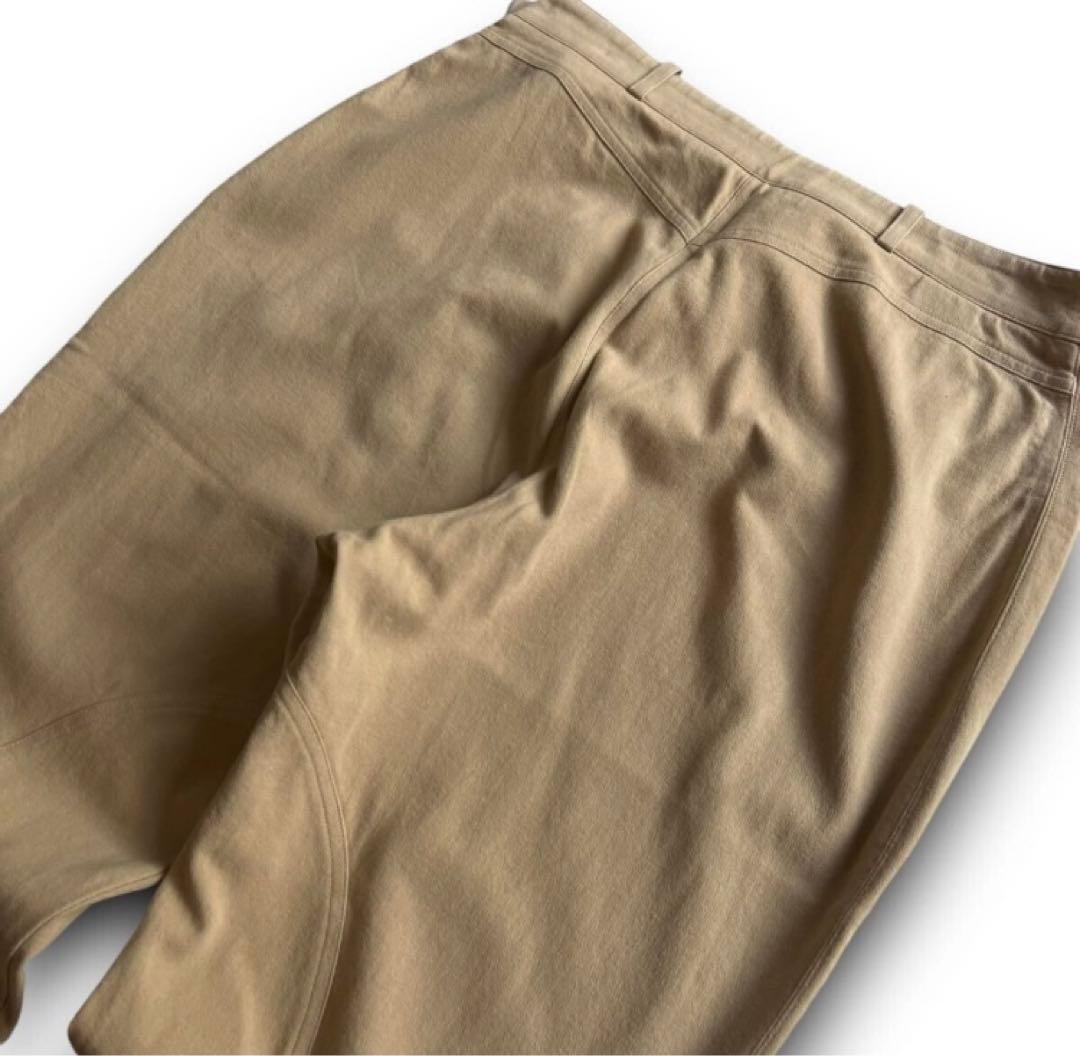 希少 HERMES button gimmick pants 46