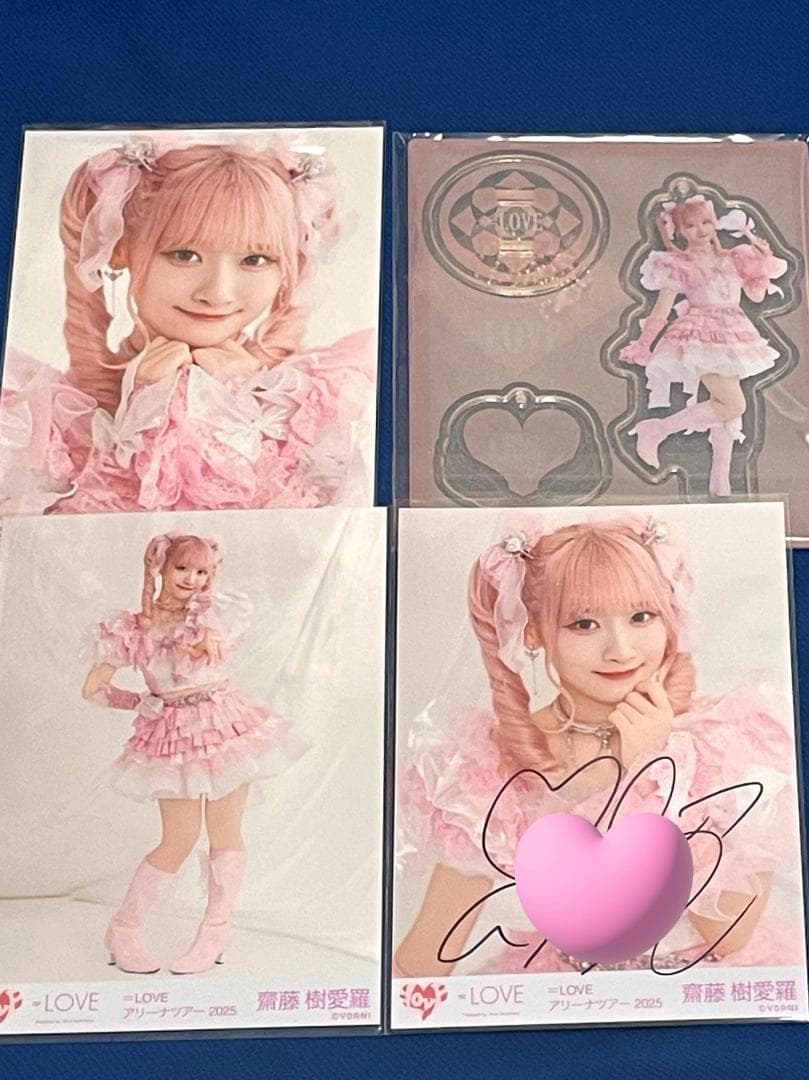 イコラブ 齋藤樹愛羅 魔法少女衣装 生写真 直筆　コンプ　未開封アクスタ