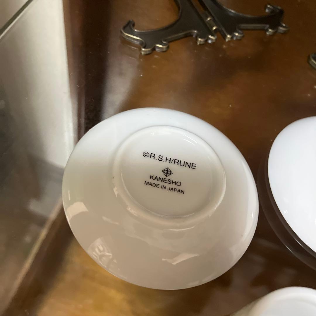 内藤ルネ　ミニチュア　カップ　ソーサー　陶器製　ディスプレイ　昭和　レトロ