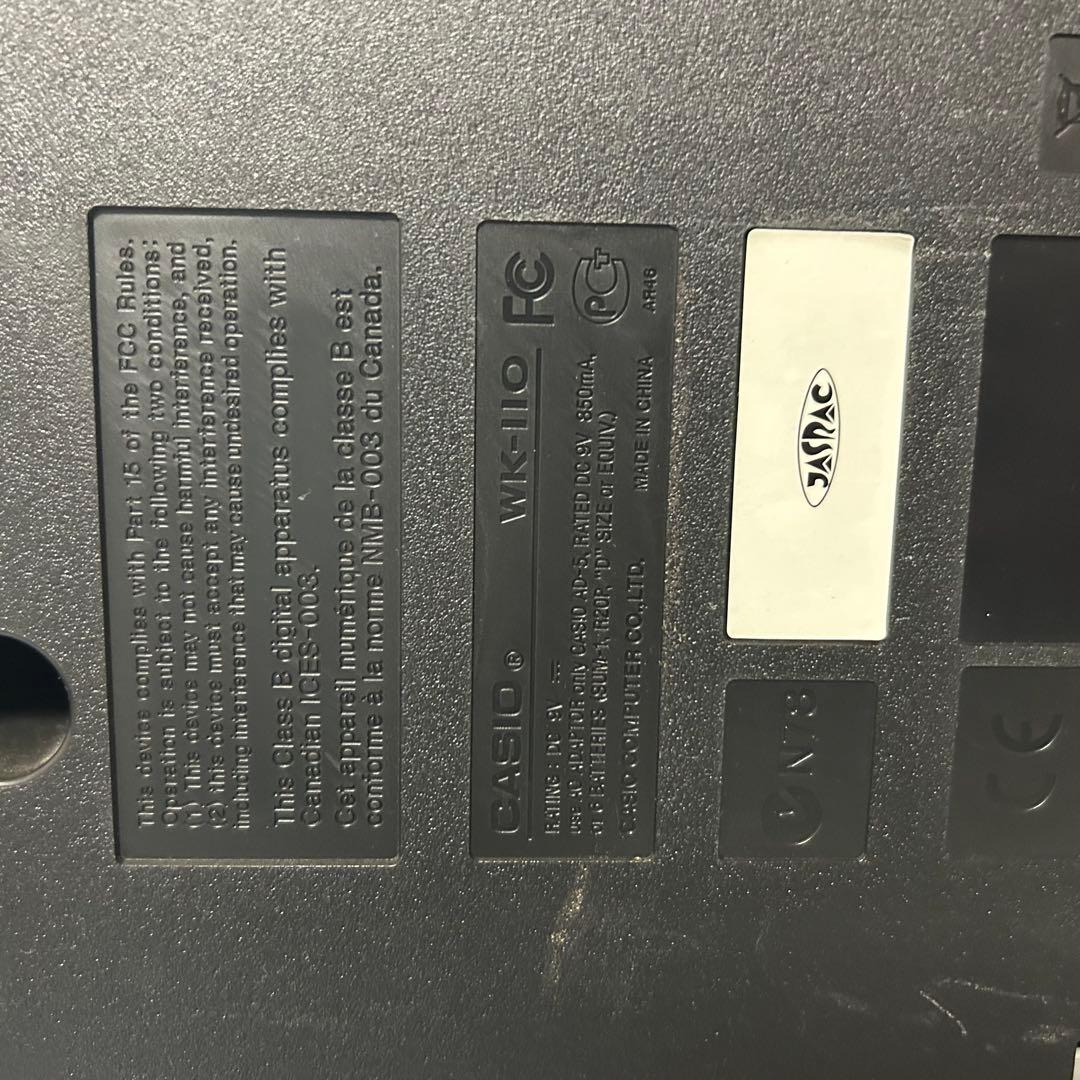 CASIO WK-110 77鍵 電子ピアノ キーボード