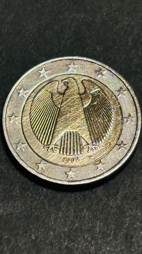 アンティーク2002年 (D)2ユーロ硬貨 ドイツ