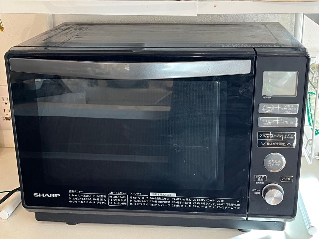 SHARP オーブンレンジ RE-V80A-B 2018 動作品
