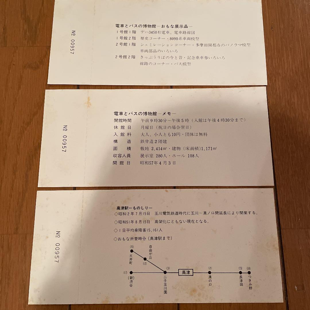 電車とバスの博物館 閉館　記念乗車券　記念乗車証