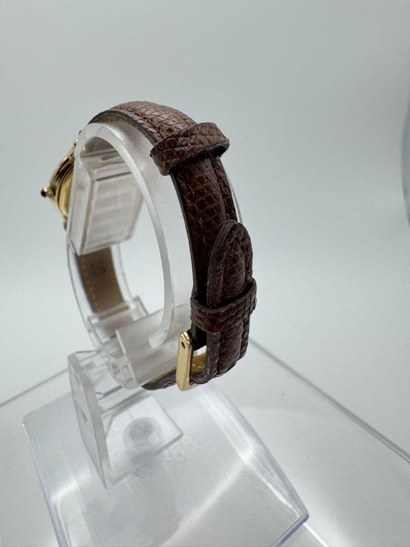 【美品】SEIKOセイコーExcelineエクセリーヌオーバル型ゴールドカラー