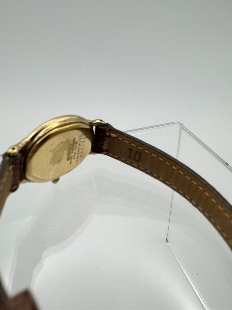 【美品】SEIKOセイコーExcelineエクセリーヌオーバル型ゴールドカラー