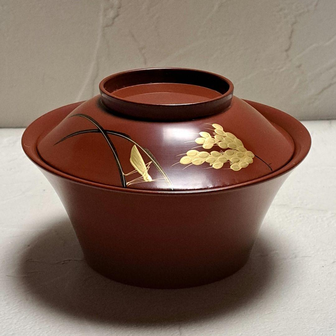 Yumi tan様 惣錆地　朱泥二度塗　蓋付き椀10客 木箱　和紙袋付