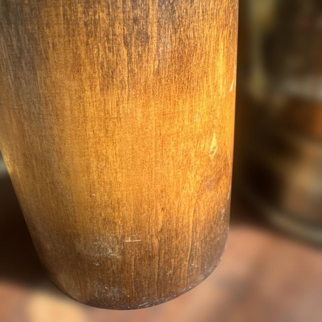 木製こけし 花模様 微笑み　渡辺正雄　彩秋