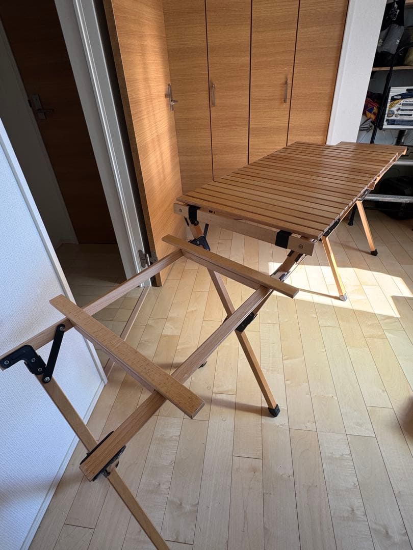 フィールドア ウッドロールキッチンテーブル 中古美品